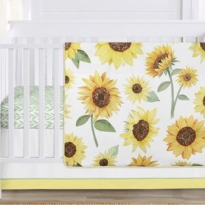 Sweet JoJo Sunflower Baby Crib Bedding Set